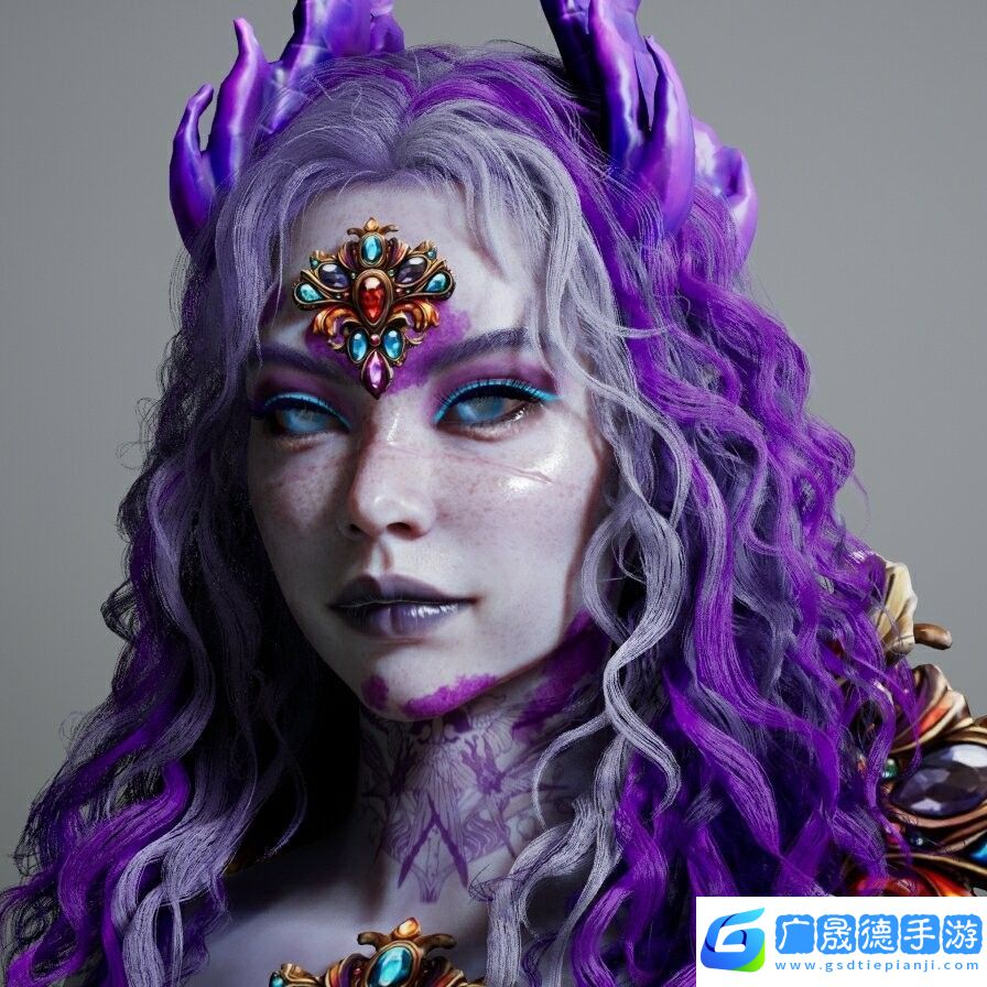 inZOI紫發(fā)古神捏臉分享
